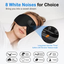 White noise version 3D wireless music sleep headset bluetooth eye mask microphone call manufacturers Dropshipping Christmas Gift