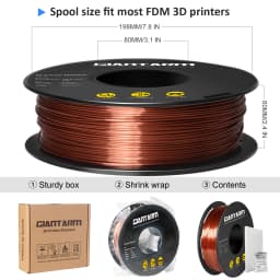 GEEETECH 3D Silk PLA Filament 1kg 1.75mm Spool Wire for 3D Printer Material, Safety, Vacuum Packaging Suitable For Bambu Lab