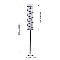 6.69Inch Rain Gauge Outdoor Tube Garden Glass Water Gauge For Rain Water Meter Decorative Stake With Waterproof Large Glass Tube