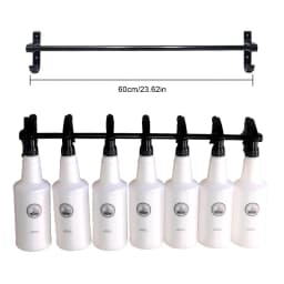 Spray Bottle Storage Rack Car Wash Tool Holder Metal Display Bar Hanger Garage Laundry Car Beauty Shop Organizer Accessory