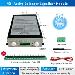 5A 8A 12A 4-24S Active Balancer/Active Equalizer for Lithium/Lifepo4 Battery Pack Capacity Repair Module 13S 16S