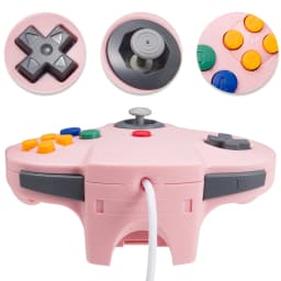 Classic N64 Controller Retro Wired Gamepad Joystick, Replacement for N64 Console Video Game System Play Games with Girlfriend