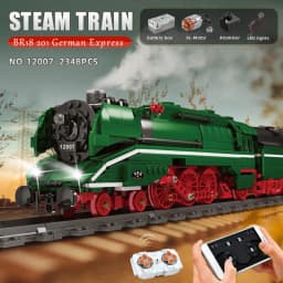 MOULD KING 12007 Remote Control Train The Motorized BR18 201 German Express Train Model Bricks Building Blocks Kid Birthday Gift