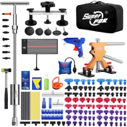 Super PDR Kit Dent Removal Tool Car Dent Repair Tools Kit Car Dent Repair Paintless Dent Removal Tools Repair Dent Car Dent Pull