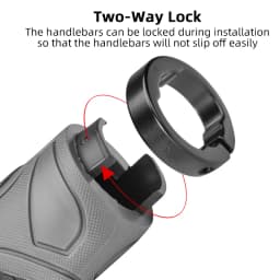 ROCKBROS Bicycle Handlebar Grips Double Lock Soft Rubber Handlebar Grips Anti-slip Shock-absorption Grips MTB Bike Accessories