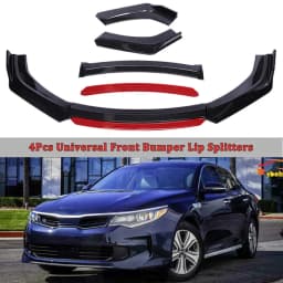 For Chevrolet Corvette C7 4pcs Car Front Bumper Lip Kit Spoiler Splitter Diffuser Carbon Fiber Canard Car Replacement Parts