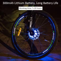 LED Rechargeable Bike Wheel Hub Lights Waterproof USB RGB Colorful Bicycle Spoke Lights For Safety Warning And Decoration