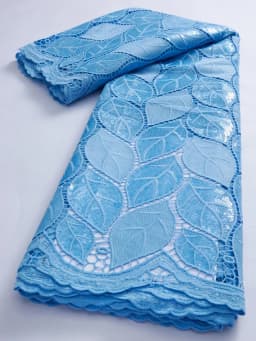 White African Water Soluble Lace Fabric 5Yards 2024 French Nigerian Guipure Cord Lace Fabric For Women Dress Wedding TY3022
