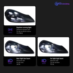 AKD Head Lamp for Porsche Cayenne LED Headlight 2007-2010 Headlights 957 DRL Turn Signal High Beam Angel Eye Projector Lens