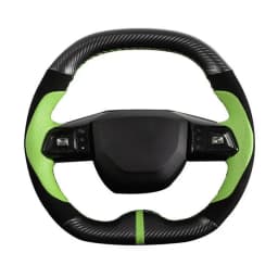 For MG4 Car Steering Wheel Cover For MG4 2022-23 MU LAN PU Leather AUTO Steering Wheel Cover For EV Car Interior Accessories