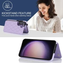 For Samsung Galaxy S23 FE S23 S22 S21 S20 Ultra Case,Luxury Flip Folio Leather Wallet Cover Card Slots & Kickstand Phone Cover