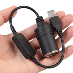 USB To Car Lighter Adapter Connector Cable USB Adapter Plug Socket Wired Controller Plug 5V To 12V Converter Extension Cord
