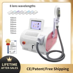 500,000 Shoots OPT Painless IPL Ice E Light 8 Filters Anti-Aging Cooling System Photonic Rejuvenation Hair Removal Machine Salon