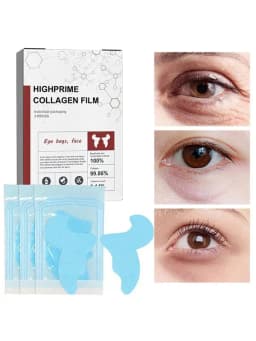 3pcs Face Brightening Patches Anti Aging Face Mask Collagen Soluble Film Eye Patches Korea Collagen Soluble Patches cheek patche