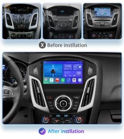 Hizpo 2 Din Android 13 Car Radios for Ford Focus 3 2011 - 2017 MK3 4G Wifi DSP Stereo Carplay Auto GPS Autoradio Nnavigatore