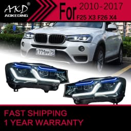 Car Lights for BMW X3 F25 LED Headlight 2014-2017 X4 F26 Head Lamp Drl Projector Lens Automotive