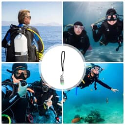 Underwater Strobe Signal Light Scuba Diving Signal Light Mini Tank Light Scuba Night Dive Marker LED Flashy Safety Lamp For