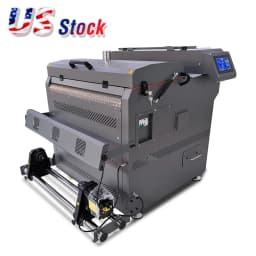 US Stock 24in (600mm) Entry Level Automatic TPU Adhesive DTF Powder Shaker and Dryer Machine with Touch Screen for DTF Printer