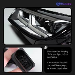 AKD Head Lamp for Audi Q5 LED Headlight 2018-2020 Headlights Q5 DRL Turn Signal High Beam Angel Eye Projector Lens