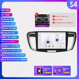Hizpo 7862 Stereo For Honda ACCORD 9 2.0L 2.4L 2012 2013 2015 2016 2018 2Din Android Car Radio Multimedia GPS Navigation Audio
