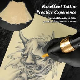 TAIDU Silicone Tattoo Practice Skin A4 Silica Gel Exercise Skin Tattoo Practice Skin Tattoo Equipment Supply