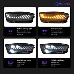 AKD Head Lamp for Audi A7 LED Headlight 2011-2018 Headlights Upgrade RS7 DRL Turn Signal High Beam Angel Eye Projector Lens