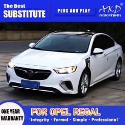 AKD Head Lamp for Opel Buick Regal LED Headlight 2016-2019 Headlights Regal DRL Turn Signal High Beam Angel Eye Projector Lens