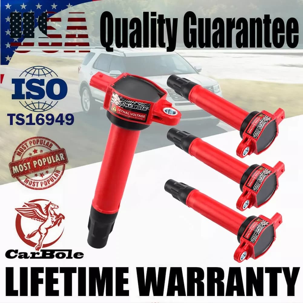 Carbole 4PCS Ignition Coils For Jeep Patriot Compass Dodge Caliber Avenger Journey C1587