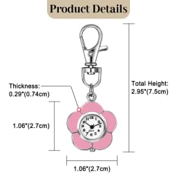 LANCARDO Analog Quartz HD Digital Dial Hanging Watch Mountaineering Buckle Watch unisex outdoor work study watch pink
