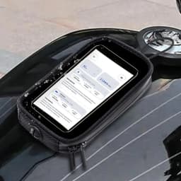 Motorcycle Tank Bag Magnetic Water-Resistant Motorcycle Cell Phone Bag Motorcycle Tank Pouch Zippered Motorcycle Accessories