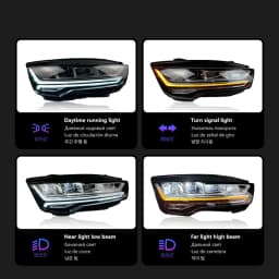 Car Lights for Audi A7 LED Headlight 2011-2018 A7L Head Lamp Drl Projector Lens Automotive Accessories
