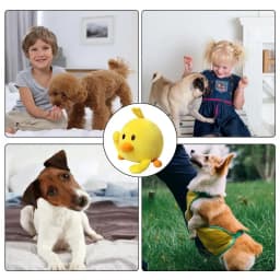Automatic Smart Teasing Dog Ball Interactive Washable Cartoon Plush Sound Electronic Dog Toy Active Moving Pet Plush Toy For