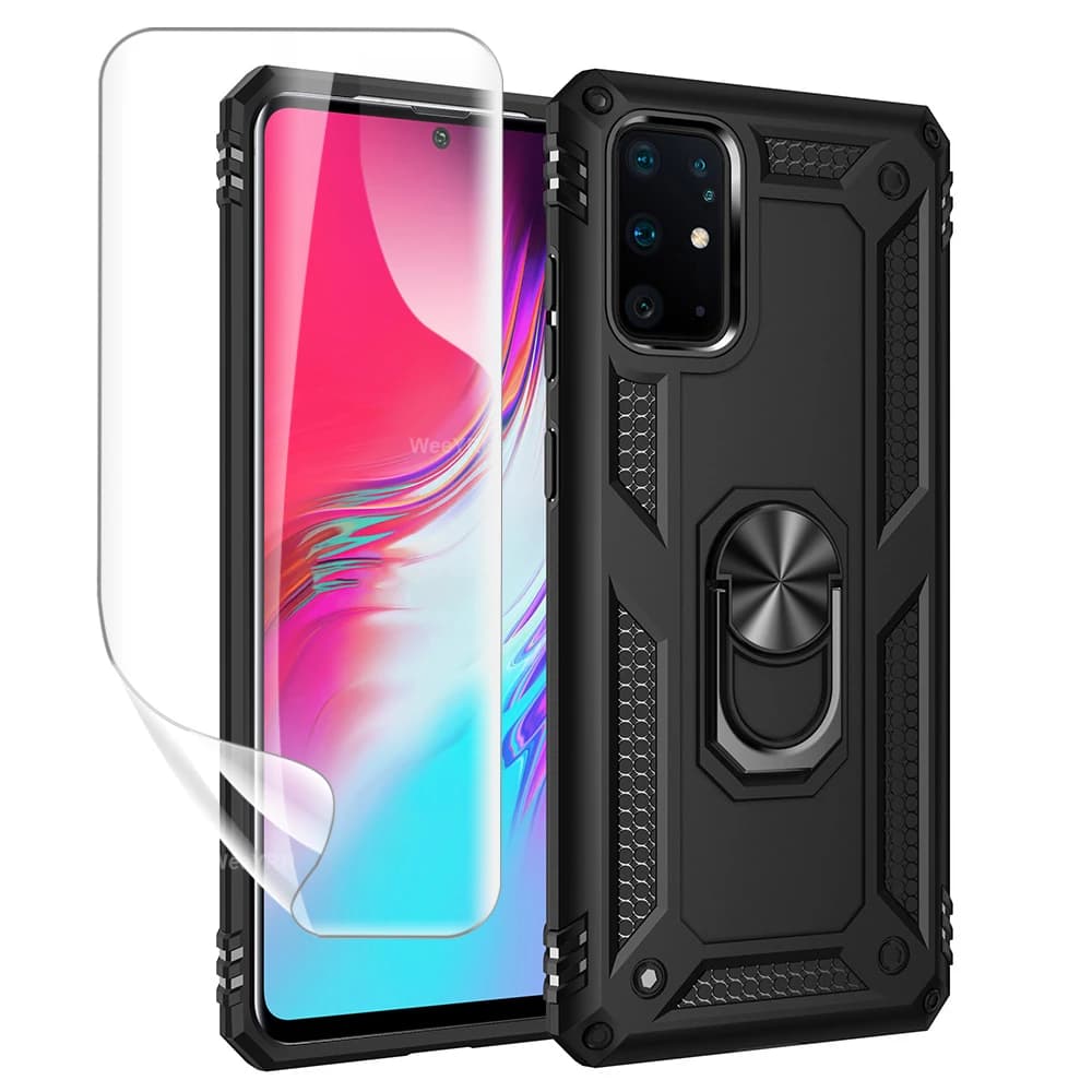 S22 Ultra Plus S20 FE S20FE S21 S 21 Plus Ultra Case Shockproof Armor Ring Stand Cover For Samsung Galaxy S20 Ultra Plus S20 FE