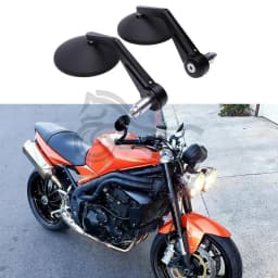 Universal 7/8" 22mm Motorcycle Handlebar Bar End Mirrors Rearview Mirror Handle Round For Kawasaki Honda Suzuki Yamaha