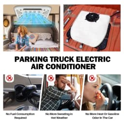 Treeligo Ultra-thin Car RV Rooftop Air Conditioner 12V 24V Electric Ceiling Overhead Air Conditioning For Motorhome Camper Van