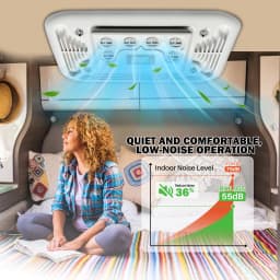 Treeligo Ultra-thin Car RV Rooftop Air Conditioner 12V 24V Electric Ceiling Overhead Air Conditioning For Motorhome Camper Van