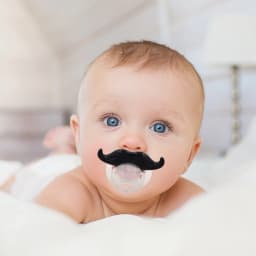 Baby Funny Pacifier Food Grade Lips Portable Cute Pacifiers With Funny Beard Mustache Pacifier For Babies And Toddlers Unisex