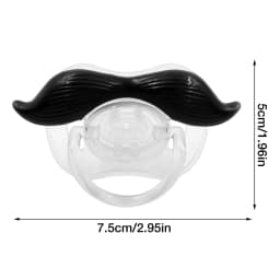 Baby Funny Pacifier Food Grade Lips Portable Cute Pacifiers With Funny Beard Mustache Pacifier For Babies And Toddlers Unisex