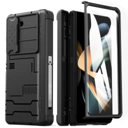 for Samsung Galaxy Z Fold 5 Case,Heavy Duty Protective Camera Lens Cover S Pen Holder & Hinge Protection Rugged Stand Cover