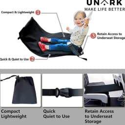 Kids Airplane Travel Bed Portable Kids Airplane Seat Extender Leg Rest Travel Footrest Hammock Mat Airplane Travel Accessories