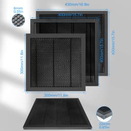 Laser Enquipment Parts Honeycomb Working Table 300x300/400x400/430x400mm For CO2 Cutting Machine/Laser Engraver TT-50 TTS-55