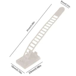 Adjustable Tie Down Straps Back Adhesive Nylon Lashing Tiedown Straps Cord Organizing Supplies Cable Management Wire Clips for