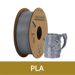 KINGROON Standard 1KG PLA PETG TPU ABS Filament 1.75mm +/- 0.03mm No Bubbles 3D Printer Plastic, Random Spool