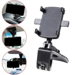 Phone Holder For Car Auto Mobile Phone Dashboard Navigation Bracket Matte Texture Car Phone Stand For Sun Visor Rearview Mirror