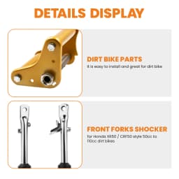 Complete Front Forks Shock Suspension for Honda CRF50 XR50 CRF XR 50 04-14 Gold