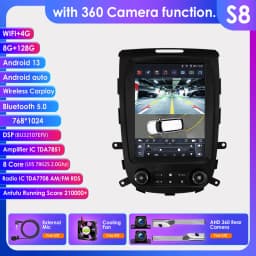 Hizpo For Tesla Style 2Din Car Radio For Hyundai Santa Fe 2 2006 2007-2012 Stereo Multimedia Video Player Navigation GPS Carplay
