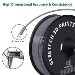 GEEETECH 10Kg 3D ABS+ Filament 1.75mm Spool Wire For 3D Printer Material,Safety, Vacuum packaging
