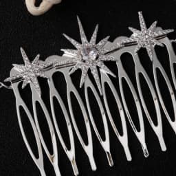 Stonefans Fashion Rhinestone Star Hair Comb Chain Jewelry for Women Bridal Multilayer Thin Chain Tiara Wedding Headpiece Gift