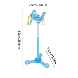 Children's Microphone with Stand Karaoke Machine Microphone Microphone Stand Playset Kids Standing Microphone Microphone Toys