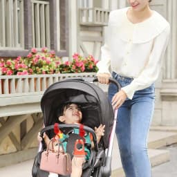 Stroller Hooks For Bags Mommy Hook 2pcs Rotatable Stroller Clip Stroller Organizer Hook Convenient Multi-Purpose Mommy Bag